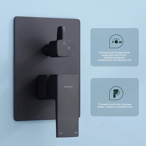 Душевая система Splenka S01.27.06, черный Душевая система Splenka S01.27.06, черный