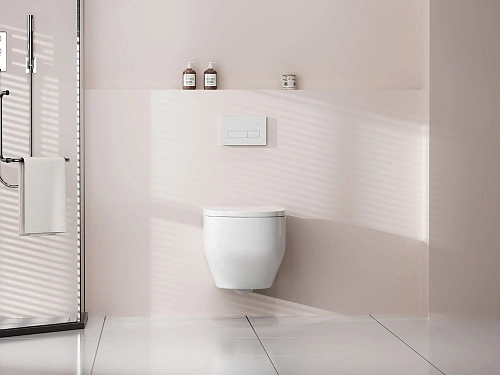 Унитаз подвесной ABBER Rechteck AC1218 белый, безободковый, смыв торнадо и струйный смыв Унитаз подвесной ABBER Rechteck AC1218 белый, безободковый, смыв торнадо и струйный смыв