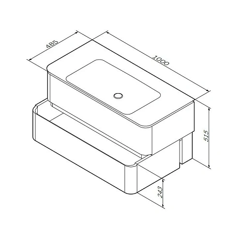 Тумба под раковину AM.PM Sensation M30FHX1002WG подвесная, 100 см, белый Тумба под раковину AM.PM Sensation M30FHX1002WG подвесная, 100 см, белый