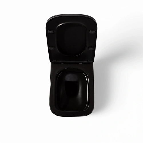 Унитаз подвесной CHARUS BLACK ALVA RIMLESS EWC700-114В безободковый c легкосъемным сиденьем микролифт Унитаз подвесной CHARUS BLACK ALVA RIMLESS EWC700-114В безободковый c легкосъемным сиденьем микролифт