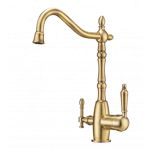 Смеситель для кухни Milacio ( MC.515.BR ) с подключением к фильтру, бронза Смеситель для кухни Milacio ( MC.515.BR ) с подключением к фильтру, бронза