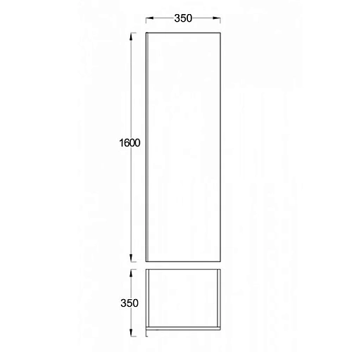 Шкаф-пенал Veedi Novel NVL000P правый Шкаф-пенал Veedi Novel NVL000P правый