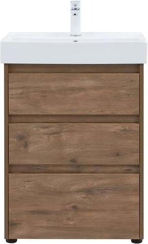 Тумба под раковину Aquanet Nova Lite 60 дуб рустикальный (3 ящика) 00302471 Тумба под раковину Aquanet Nova Lite 60 дуб рустикальный (3 ящика) 00302471