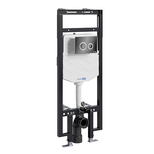 Инсталляция для унитаза WasserKRAFT Dinkel 58TLT.010.ME.PB01 с клавишей смыва черный Инсталляция для унитаза WasserKRAFT Dinkel 58TLT.010.ME.PB01 с клавишей смыва черный