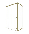 Душевой уголок Timo (T54R+T63)  TDSS-140/17C-8R, раздвижная дверь 1400x2000, профиль золото матовое,  торцевое стекло TSS-1000/17C-8 1000x2000 Душевой уголок Timo (T54R+T63)  TDSS-140/17C-8R, раздвижная дверь 1400x2000, профиль золото матовое,  торцевое стекло TSS-1000/17C-8 1000x2000