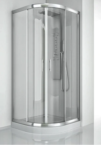 Душевой уголок Aquanet Alfa NAA2142 100x100, R550, прозрачное стекло 00185040 Душевой уголок Aquanet Alfa NAA2142 100x100, R550, прозрачное стекло 00185040