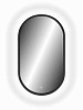 Картинка анонса товара «зеркало taliente zled ta-zled-pbl4580 с led-подсветкой, 45x80 см, овальное, черное»