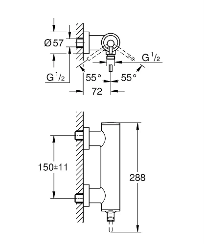 Смеситель для душа GROHE Atrio New (32650003) хром Смеситель для душа GROHE Atrio New (32650003) хром
