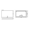 Зеркало Sancos SQUARE SQ1200 1200х700 с подсветкой Зеркало Sancos SQUARE SQ1200 1200х700 с подсветкой