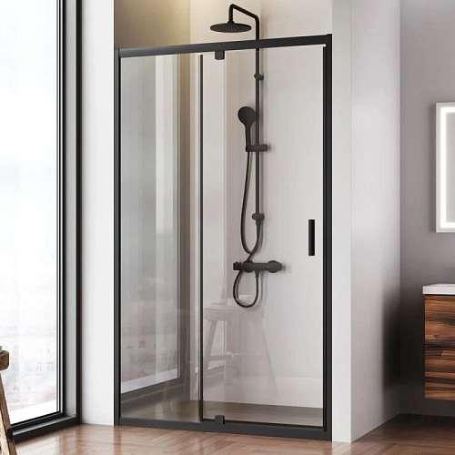 Душевая дверь AM.PM Gem W90G-120-1P-BT 120x195, черный, стекло прозрачное Душевая дверь AM.PM Gem W90G-120-1P-BT 120x195, черный, стекло прозрачное