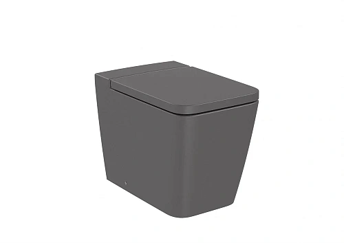 Унитаз приставной Roca Inspira Square 560, BTW, Rimless, оникс 347537640 Унитаз приставной Roca Inspira Square 560, BTW, Rimless, оникс 347537640