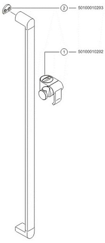 Душевая штанга Keuco Elegance New 51685 010900 51685010900 Душевая штанга Keuco Elegance New 51685 010900 51685010900