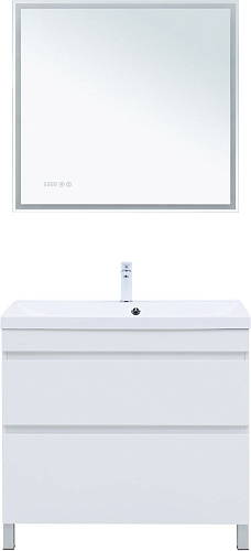 Тумба под раковину Aquanet Нота New 90 00344147 белый глянец Тумба под раковину Aquanet Нота New 90 00344147 белый глянец