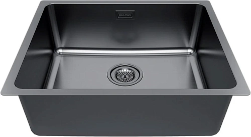 Кухонная мойка Paulmark YUNI 54 UN YU54-GM, вороненая сталь, 540х440мм Кухонная мойка Paulmark YUNI 54 UN YU54-GM, вороненая сталь, 540х440мм