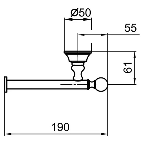 Держатель туалетной бумаги Webert Karenina KA500801065 Держатель туалетной бумаги Webert Karenina KA500801065