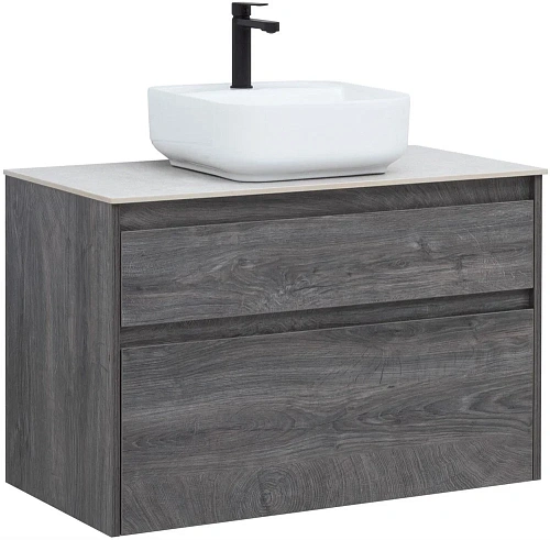 Тумба под раковину Aquanet Nova Lite 90 дуб рошелье (2 ящика) 00242267 Тумба под раковину Aquanet Nova Lite 90 дуб рошелье (2 ящика) 00242267