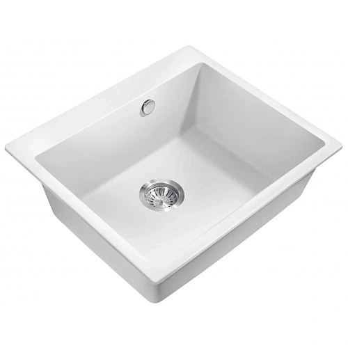 Кухонная мойка Milacio Murcia 60 Cuarzo (MC.77012), белый Кухонная мойка Milacio Murcia 60 Cuarzo (MC.77012), белый