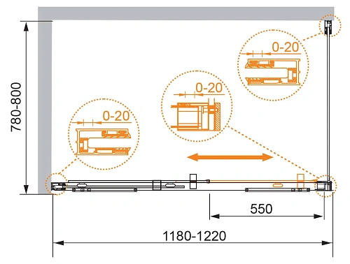 Душевой уголок CEZARES PREMIER-SOFT-W-AH-1-120/80-C-Cr-IV 120x80 см Душевой уголок CEZARES PREMIER-SOFT-W-AH-1-120/80-C-Cr-IV 120x80 см