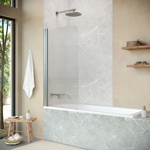 Шторка на ванну Vegas-glass EV NOVO 70 04 Moru L 700 мм, профиль никель, стекло Moru Шторка на ванну Vegas-glass EV NOVO 70 04 Moru L 700 мм, профиль никель, стекло Moru