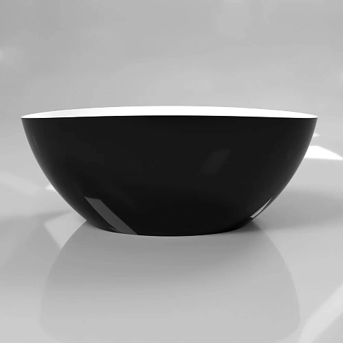 Ванна из искусственного камня WHITECROSS Onyx A 160x75 (черный/белый глянец) искусственный камень 02 0204.160075.10100 Ванна из искусственного камня WHITECROSS Onyx A 160x75 (черный/белый глянец) искусственный камень 02 0204.160075.10100