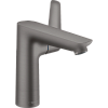 Картинка анонса товара «смеситель для раковины hansgrohe talis e со сливным гарнитуром 71754340, шлифованный черный хром»