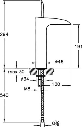 Смеситель для раковины Vitra T4 A42477EXP, хром Смеситель для раковины Vitra T4 A42477EXP, хром