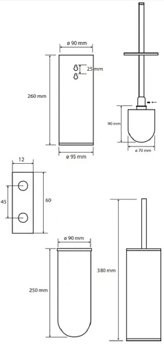 Ершик для унитаза Bemeta WHITE 102313064 Ершик для унитаза Bemeta WHITE 102313064