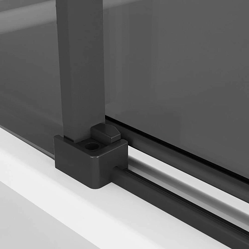 Душевой уголок Niagara Nova NG-2829-34BLACK (90x90x195) квадратная, раздвижная, черный матовый, стекло тонированное Душевой уголок Niagara Nova NG-2829-34BLACK (90x90x195) квадратная, раздвижная, черный матовый, стекло тонированное