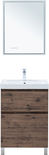 Тумба под раковину Aquanet Алвита New 60 00344127 напольная, дуб веллингтон табак Тумба под раковину Aquanet Алвита New 60 00344127 напольная, дуб веллингтон табак