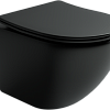 Унитаз подвесной Ceramica Nova METROPOL CN4002MB Чёрный матовый с сиденьем Унитаз подвесной Ceramica Nova METROPOL CN4002MB Чёрный матовый с сиденьем