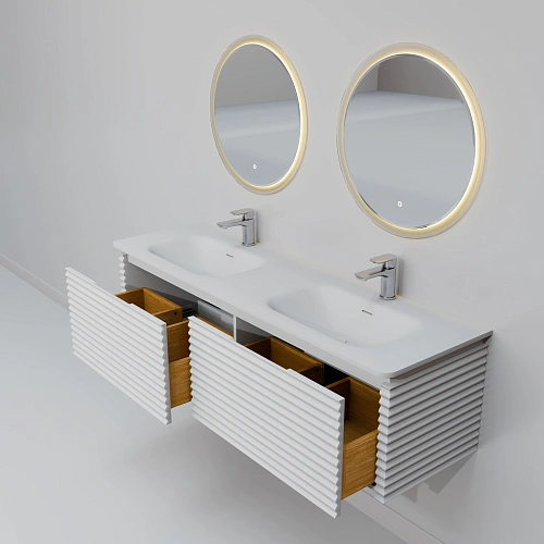 Комплект мебели ArtDecco Jacqueline 150 AJC15W34D1MF белый Комплект мебели ArtDecco Jacqueline 150 AJC15W34D1MF белый