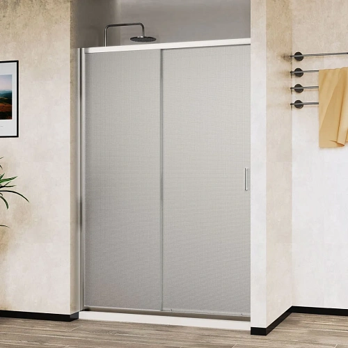 Душевая дверь Vincea City VDS-5CT150MT 1500мм, хром, стекло текстурное Душевая дверь Vincea City VDS-5CT150MT 1500мм, хром, стекло текстурное