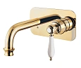 Смеситель для раковины CEZARES APHRODITE-BLSM2-03/24-Bi встраиваемый, золото 24 карат, ручки белые Смеситель для раковины CEZARES APHRODITE-BLSM2-03/24-Bi встраиваемый, золото 24 карат, ручки белые