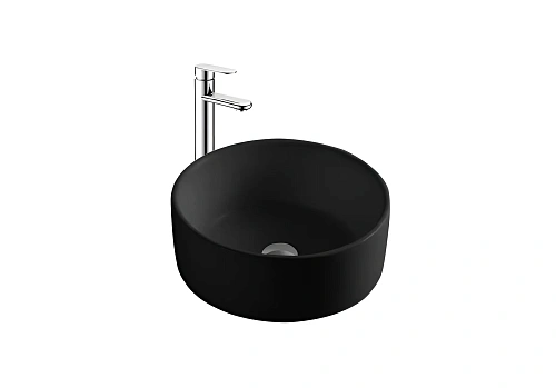 Раковина Aquatek AQ5118-MB 400x400x165, матовый черный, накладная Раковина Aquatek AQ5118-MB 400x400x165, матовый черный, накладная