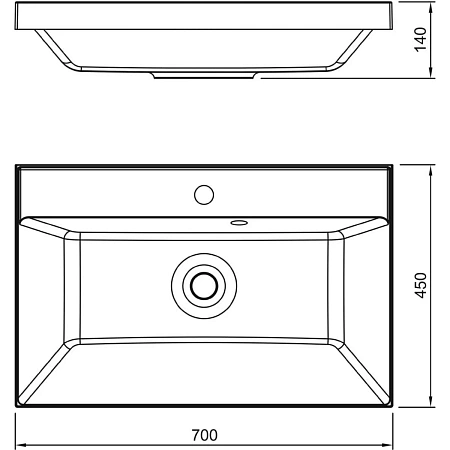 Раковина Style Line ASTI 700x450 СС-00002473 мебельная кварц, серый шелк Раковина Style Line ASTI 700x450 СС-00002473 мебельная кварц, серый шелк
