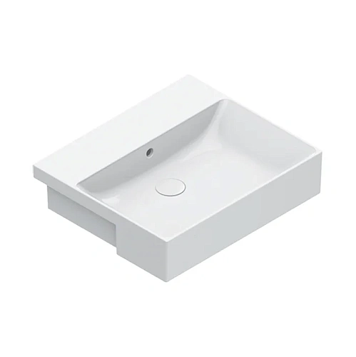 Раковина Catalano Zero 0126550001 55x47 полувстраиваемая, белый глянцевый Раковина Catalano Zero 0126550001 55x47 полувстраиваемая, белый глянцевый