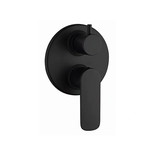 Смеситель для душа Paini Nove 09YO6911 встраиваемый c дивертором, чёрный Смеситель для душа Paini Nove 09YO6911 встраиваемый c дивертором, чёрный