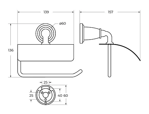 Держатель туалетной бумаги ART&MAX BIANCHI AM-E-3683AW-Do золото Держатель туалетной бумаги ART&MAX BIANCHI AM-E-3683AW-Do золото