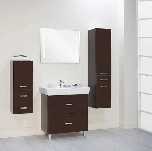 Тумба под раковину Aquaton Америна 80 Н темно-коричневая 1A169401AM430 Тумба под раковину Aquaton Америна 80 Н темно-коричневая 1A169401AM430