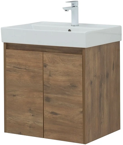 Тумба под раковину Aquanet Nova Lite 60 дуб рустикальный (2 дверцы) 00298849 Тумба под раковину Aquanet Nova Lite 60 дуб рустикальный (2 дверцы) 00298849