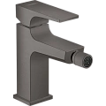 Смеситель для биде Hansgrohe Metropol с донным клапаном Push-Open, 32520340, шлифованный черный хром Смеситель для биде Hansgrohe Metropol с донным клапаном Push-Open, 32520340, шлифованный черный хром