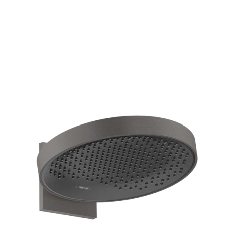 Верхний душ Hansgrohe Rainfinity 360 1jet с настенным креплением 26230340, шлифованный черный хром Верхний душ Hansgrohe Rainfinity 360 1jet с настенным креплением 26230340, шлифованный черный хром