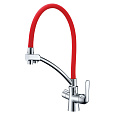 Смеситель для кухни Lemark Comfort LM3070C-Red с подключением к фильтру, хром/красный Смеситель для кухни Lemark Comfort LM3070C-Red с подключением к фильтру, хром/красный