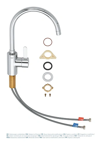 Смеситель для кухни GROHE Eurosmart Cosmopolitan (32843002) высокий излив, хром Смеситель для кухни GROHE Eurosmart Cosmopolitan (32843002) высокий излив, хром