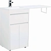 Тумба с раковиной Aquanet Токио 110 L белый (напольная, 1 ящик, 2 дверцы) 00239204