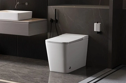 Унитаз приставной ABBER Rechteck AC1213P белый с импульсным смывом с крышкой микролифт Унитаз приставной ABBER Rechteck AC1213P белый с импульсным смывом с крышкой микролифт