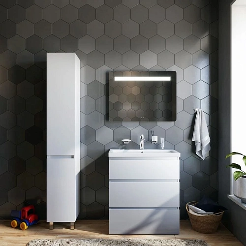 Тумба под раковину AM.PM Gem S M91FSX0752WG S, напольная, 75 см, белый Тумба под раковину AM.PM Gem S M91FSX0752WG S, напольная, 75 см, белый