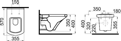 Комплект Унитаз подвесной STWORKI Хальмстад SETK2804-0606-001-1-6000 с микролифтом + Система инсталл 560214 Комплект Унитаз подвесной STWORKI Хальмстад SETK2804-0606-001-1-6000 с микролифтом + Система инсталл 560214