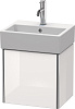 Картинка анонса товара «тумба под раковину duravit xsquare xs4090r2222 подвесная 43 см белая глянцевый»