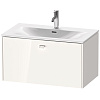 Картинка анонса товара «тумба под раковину duravit brioso br421202222 подвесная 82 см белый глянцевый»
